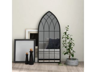 vidaXL Zrcadlo černé 100 x 45 cm železo do interiéru