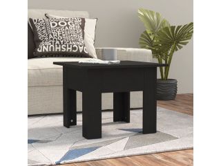 Konferenční stolek černý 55 x 55 x 42 cm dřevotříska