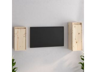 TV skříňky 2 ks masivní borové dřevo