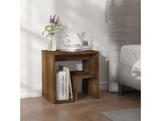 Noční stolek hnědý dub 40 x 30 x 40 cm kompozitní dřevo
