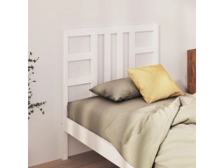 Čelo postele bílé 81 x 4 x 100 cm masivní borovice