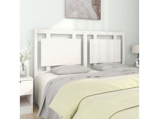 Čelo postele bílé 155,5 x 4 x 100 cm masivní borovice