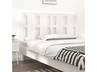Čelo postele bílé 145,5 x 4 x 100 cm masivní borovice