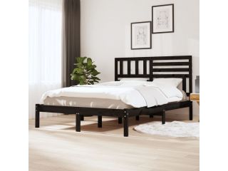 Rám postele černý masivní borovice 120 x 190 cm Small Double