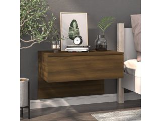 Nástěnný noční stolek hnědý dub kompozitní dřevo