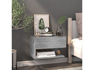 Nástěnný noční stolek šedý sonoma kompozitní dřevo