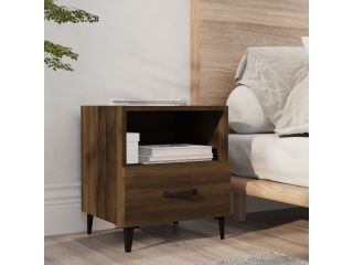 Noční stolek hnědý dub kompozitní dřevo