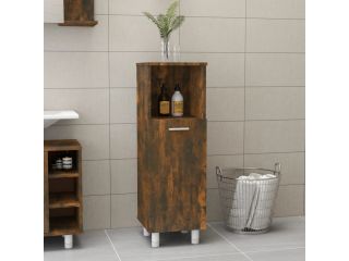 Koupelnová skříňka kouřový dub 30 x 30 x 95 cm kompozitní dřevo