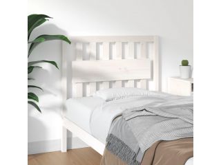 Čelo postele bílé 95,5 x 4 x 100 cm masivní borovice