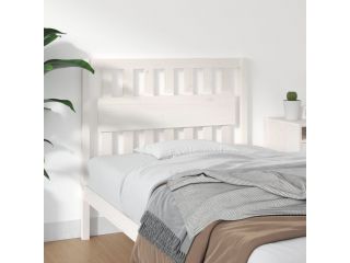 Čelo postele bílé 105,5 x 4 x 100 cm masivní borovice