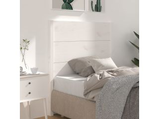 Čelo postele bílé 96 x 4 x 100 cm masivní borovice