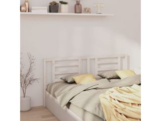 Čelo postele bílé 166 x 4 x 100 cm masivní borovice