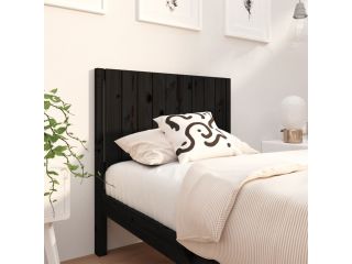 Čelo postele černé 95,5 x 4 x 100 cm masivní borovice