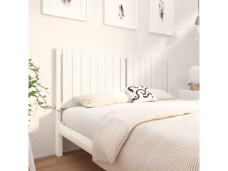 Čelo postele bílé 165,5 x 4 x 100 cm masivní borovice