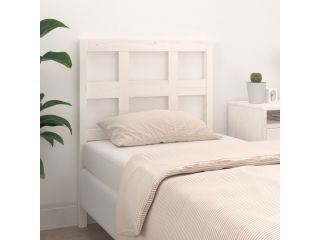 Čelo postele bílé 95,5 x 4 x 100 cm masivní borovice