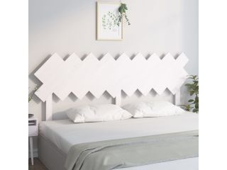 Čelo postele bílé 178 x 3 x 80,5 cm masivní borovice