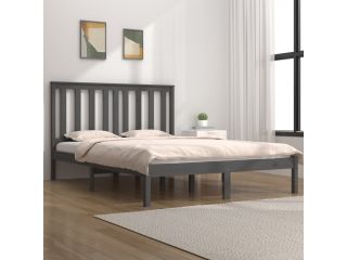 Rám postele šedý masivní borovice 120 x 190 cm Small Double