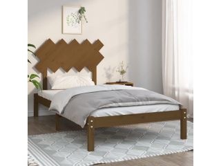 Rám postele medově hnědý 100 x 200 cm masivní dřevo
