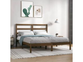 Rám postele medově hnědý masivní borovice 120 x 200 cm