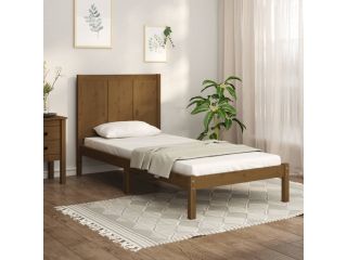 Rám postele medově hnědý masivní borovice 100 x 200 cm