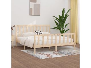 Rám postele masivní dřevo 180 x 200 cm Super King
