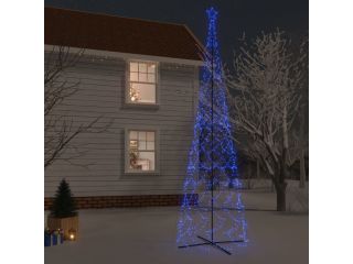 vidaXL Vánoční stromek kužel 3 000 modrých LED diod 230 x 800 cm