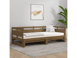 Výsuvná postel medově hnědá masivní borovice 2x (80 x 200) cm