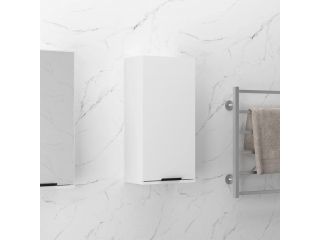 Nástěnná koupelnová skříňka bílá s vysokým leskem 32x20x67 cm