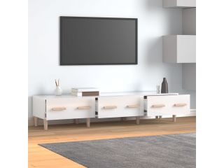 TV skříňka bílá vysoký lesk 150 x 34,5 x 30 cm kompozitní dřevo