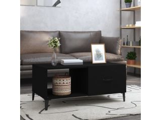 Konferenční stolek černý 90 x 50 x 40 cm kompozitní dřevo