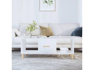 Konferenční stolek bílý 102 x 50 x 40 cm kompozitní dřevo