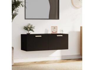 Nástěnná skříňka černá 100 x 36,5 x 35 cm kompozitní dřevo
