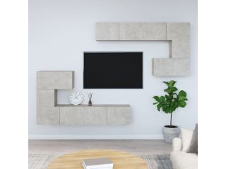 Nástěnná TV skříňka betonově šedá kompozitní dřevo
