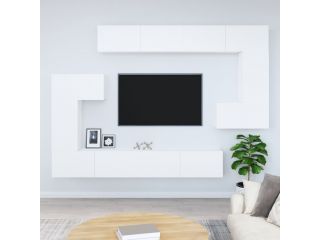 Nástěnná TV skříňka bílá kompozitní dřevo