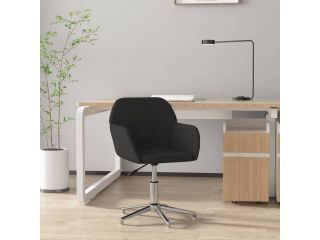 vidaXL Otočná kancelářská židle černá textil
