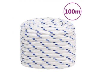 vidaXL Lodní lano bílé 20 mm 100 m polypropylen