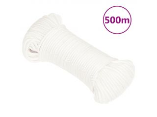 vidaXL Lodní lano celobílé 3 mm 500 m polypropylen