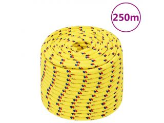 vidaXL Lodní lano žluté 12 mm 250 m polypropylen