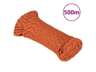 vidaXL Lodní lano oranžové 4 mm 500 m polypropylen