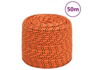 vidaXL Lodní lano oranžové 8 mm 50 m polypropylen