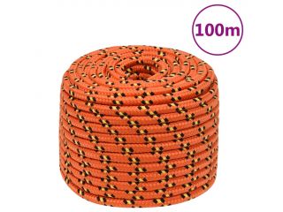 vidaXL Lodní lano oranžové 12 mm 100 m polypropylen