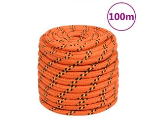 vidaXL Lodní lano oranžové 16 mm 100 m polypropylen