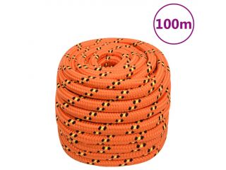 vidaXL Lodní lano oranžové 20 mm 100 m polypropylen