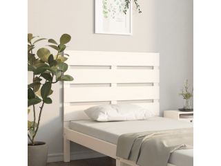 vidaXL Čelo postele bílé 90 x 3 x 80 cm masivní borovice
