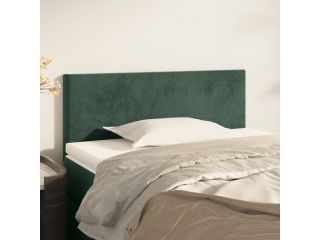 Čelo postele tmavě zelené 80 x 5 x 78/88 cm samet