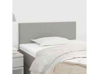 Čelo postele světle šedé 100 x 5 x 78/88 cm textil