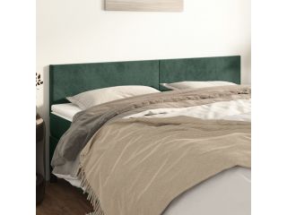 vidaXL Čelo postele tmavě zelené 100x5x78/88 cm samet