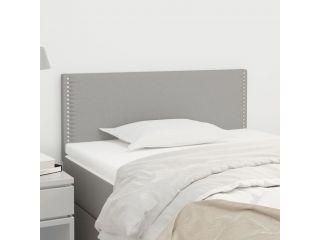 Čelo postele světle šedé 80 x 5 x 78/88 cm textil