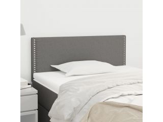 Čelo postele tmavě šedé 80 x 5 x 78/88 cm textil