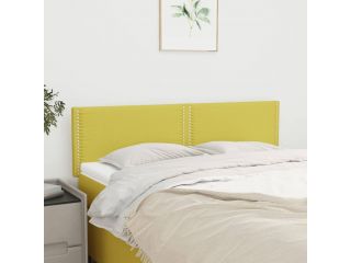Čela postele 2 ks zelená 72 x 5 x 78/88 cm textil